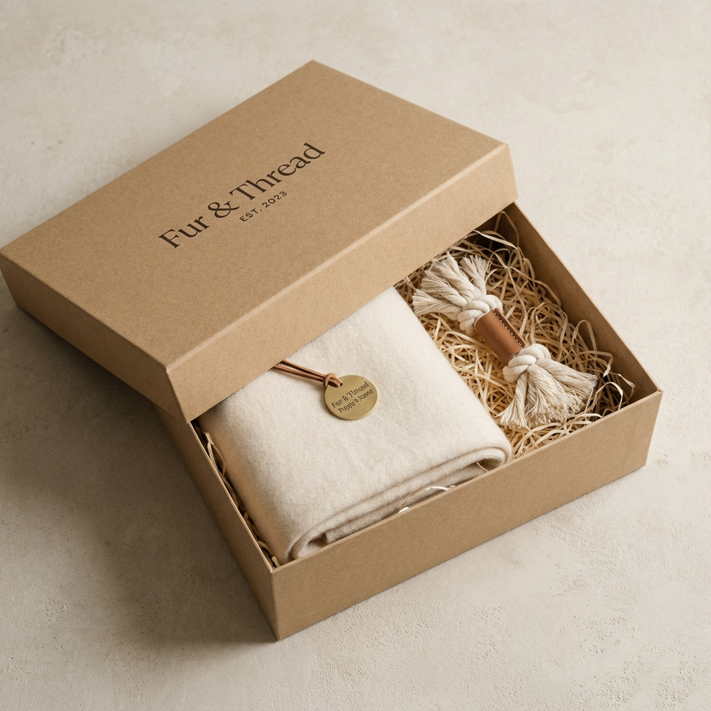 Curated puppy gift boxes